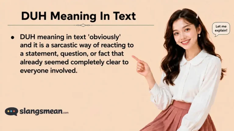 DUH Meaning In Text
