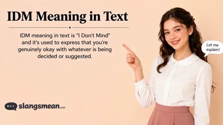 IDM Meaning in Text