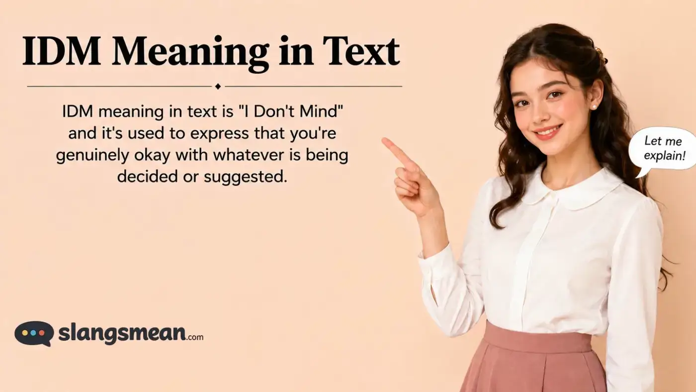 IDM Meaning in Text
