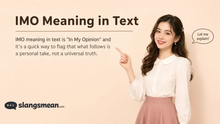 IMO Meaning in Text