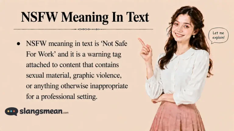 NSFW Meaning In Text