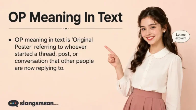OP Meaning In Text