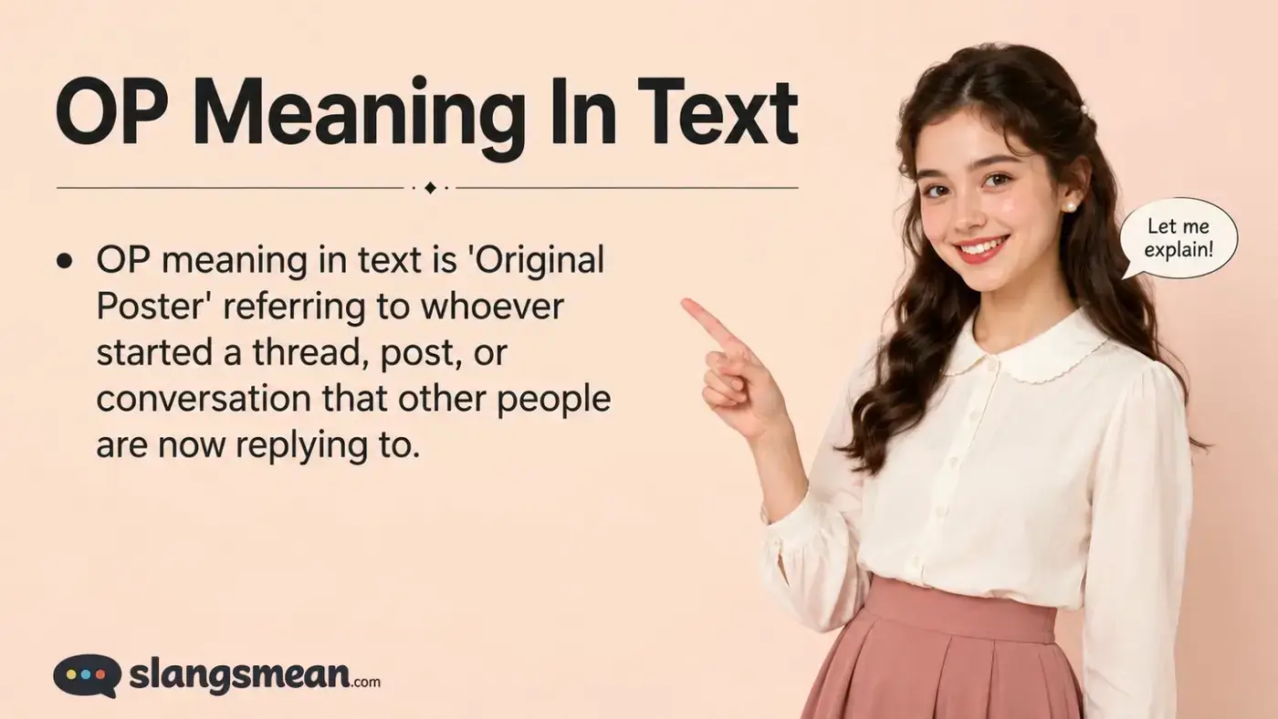 OP Meaning In Text
