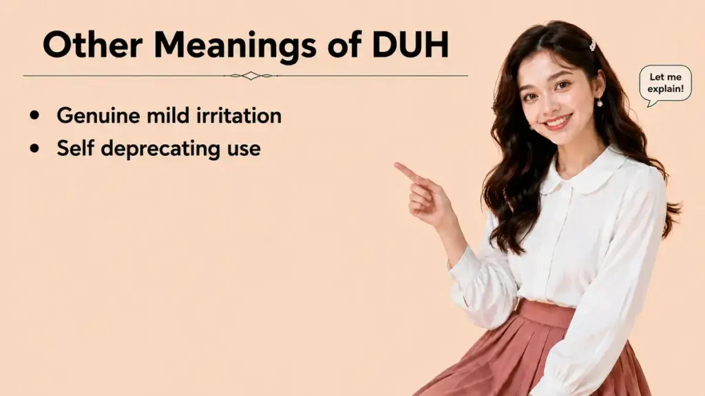 Other Meanings of DUH