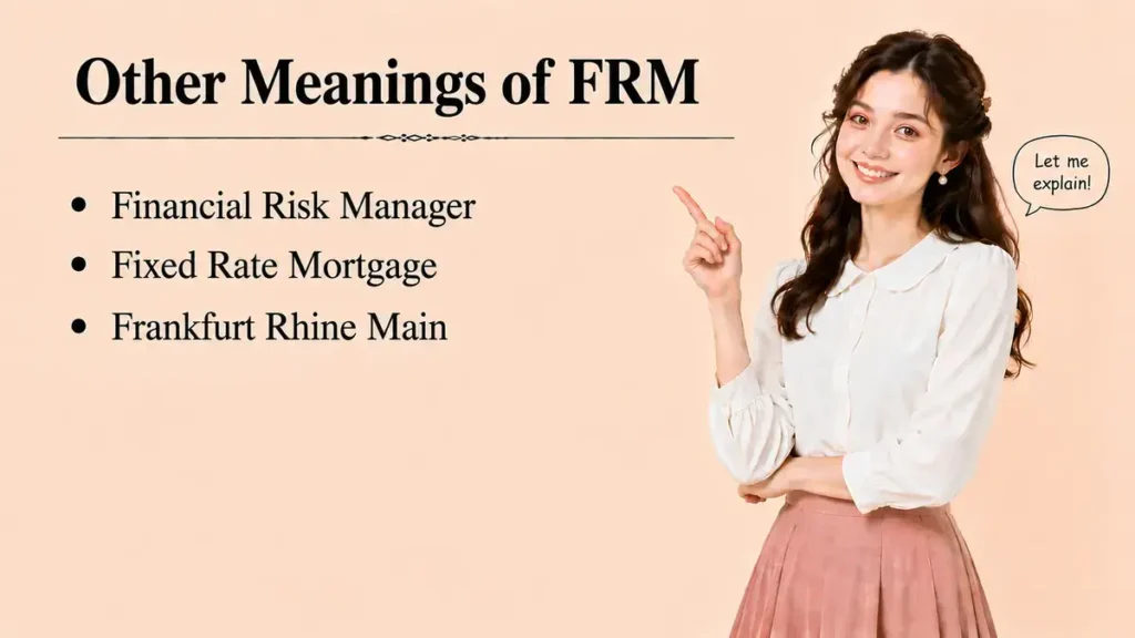 Other Meanings of FRM