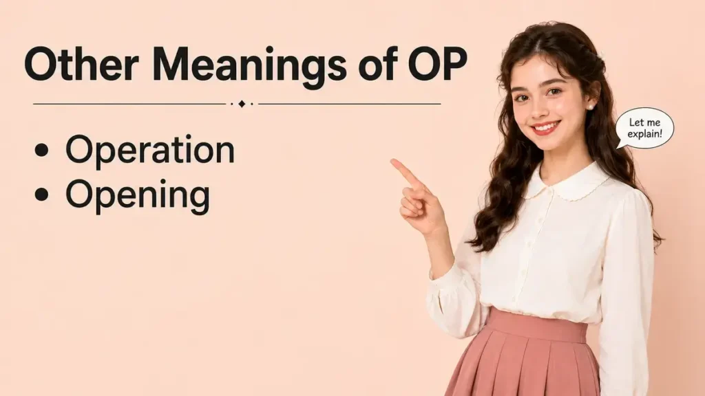 Other Meanings of OP