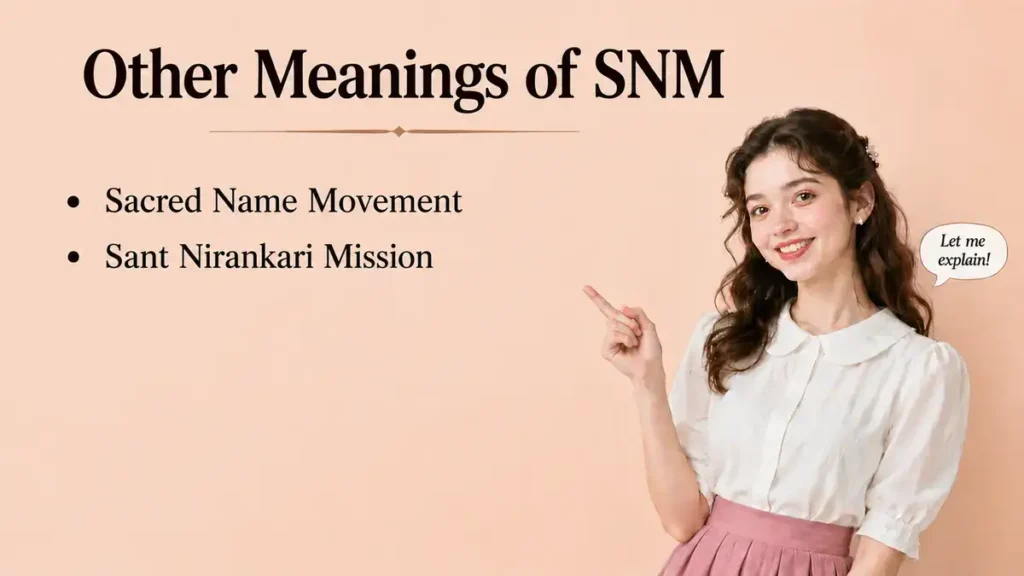 Other Meanings of SNM