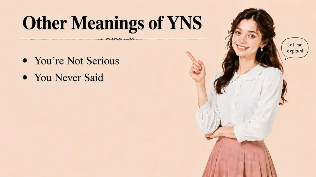 Other Meanings of YNS