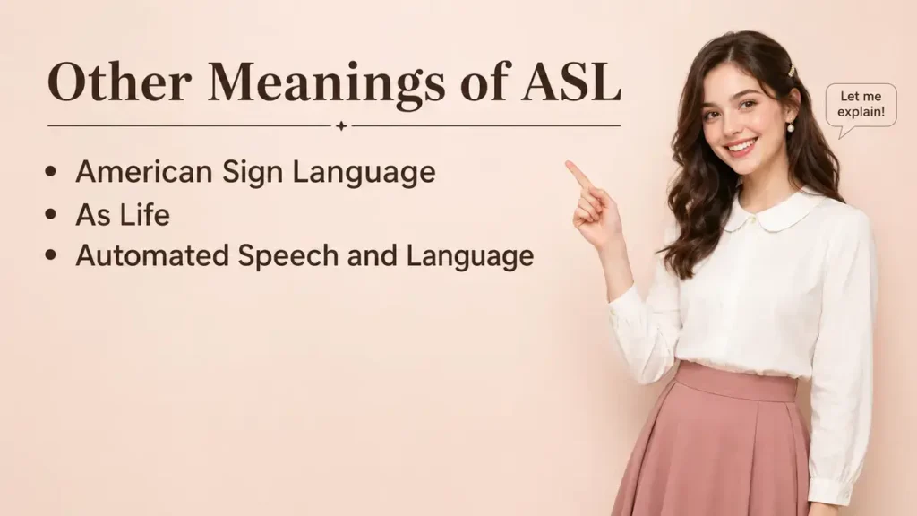 Other Meanings of ASL