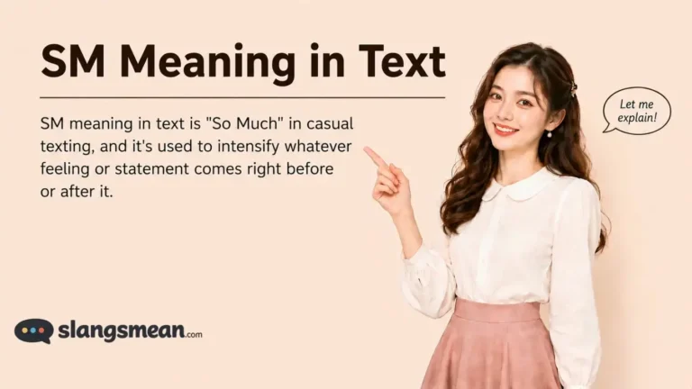 sm meaning in text
