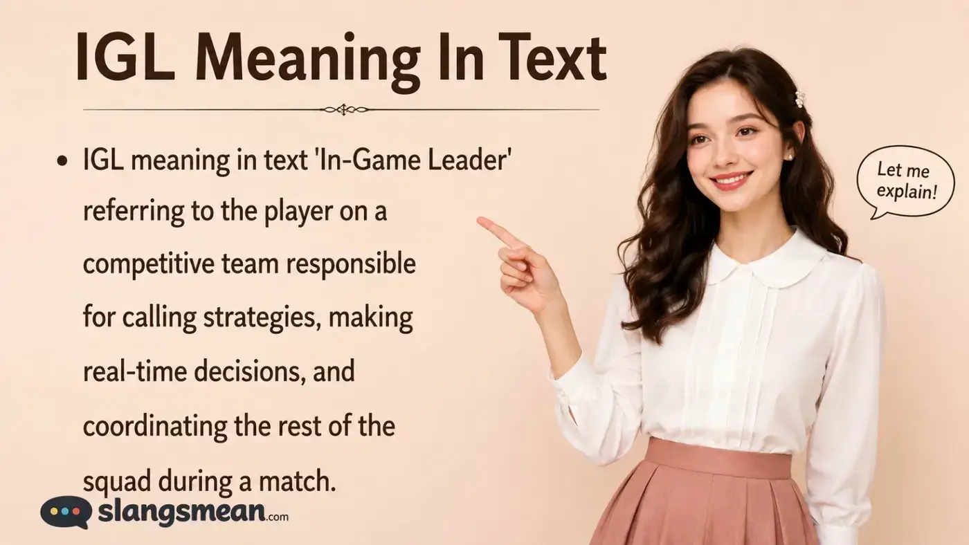 IGL Meaning In Text