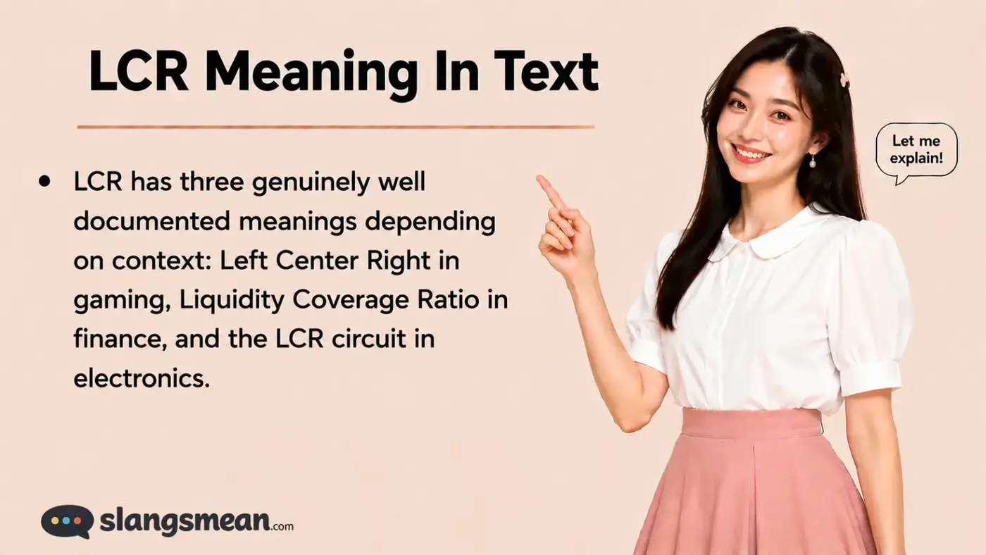 LCR Meaning In Text
