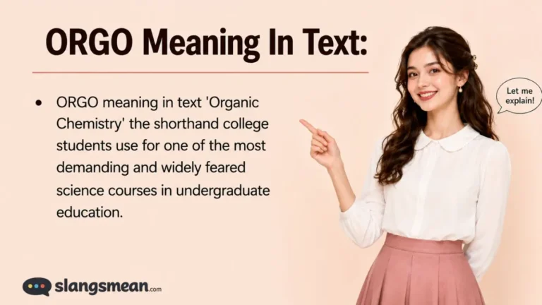 ORGO Meaning In Text