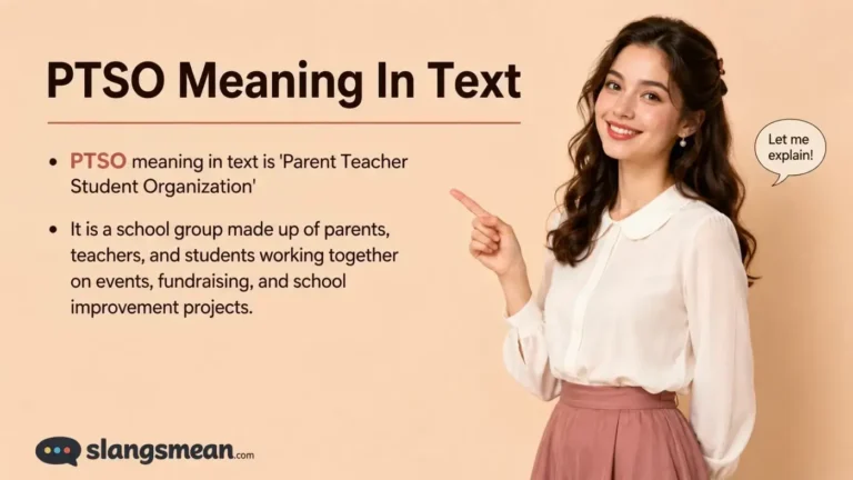 PTSO Meaning In Text