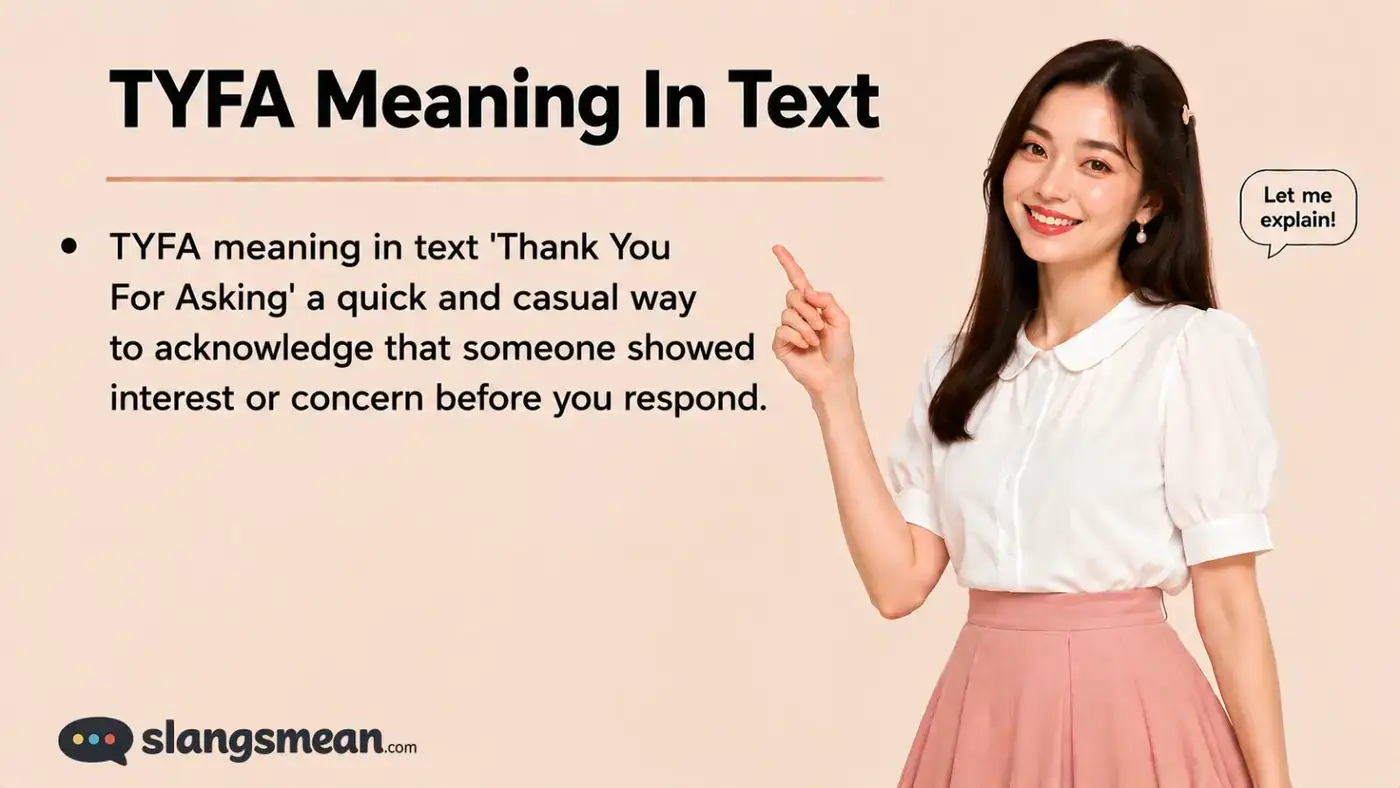 TYFA Meaning In Text
