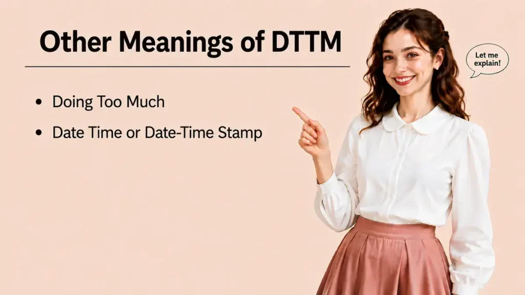 Other Meanings of DTTM