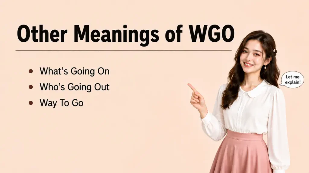 Other Meanings of WGO
