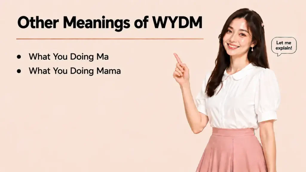 Other Meanings of WYDM