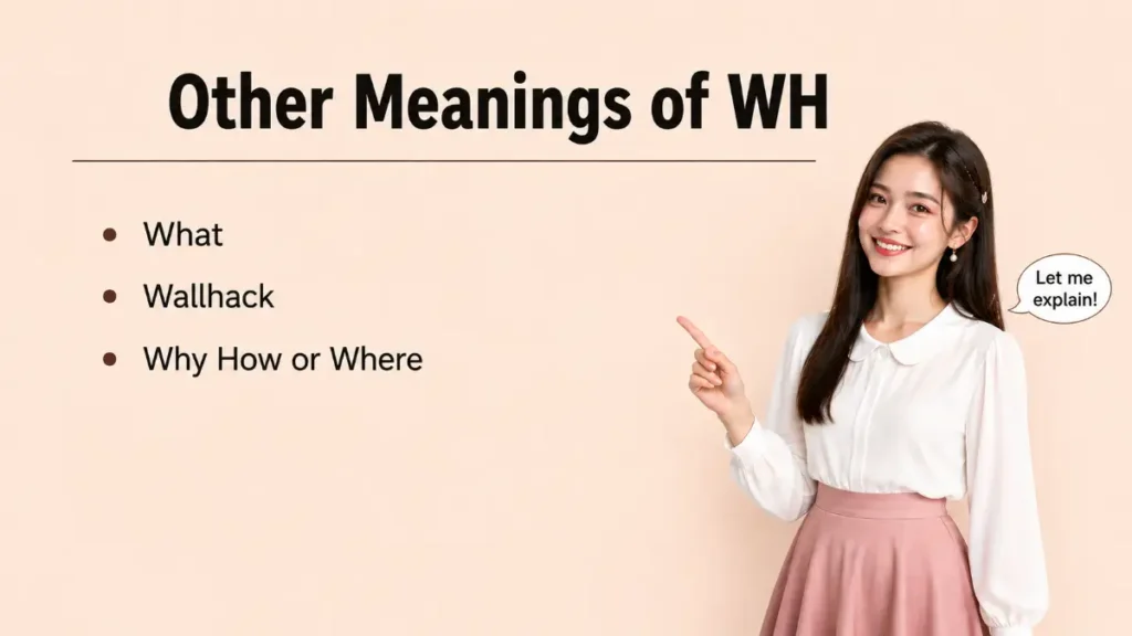 Other Meanings of WH