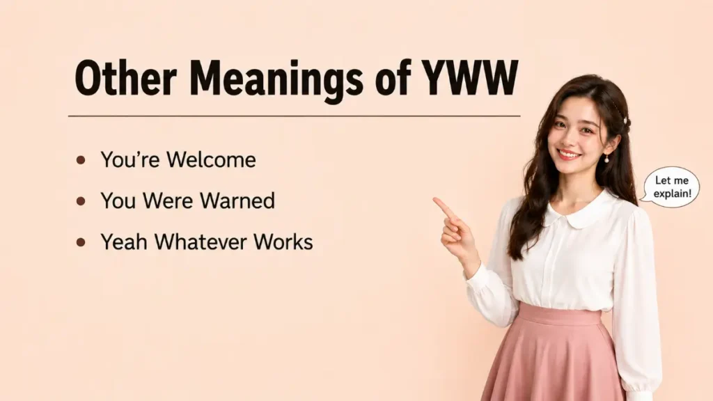 Other Meanings of YWW