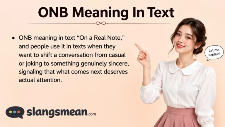 ONB Meaning In Text