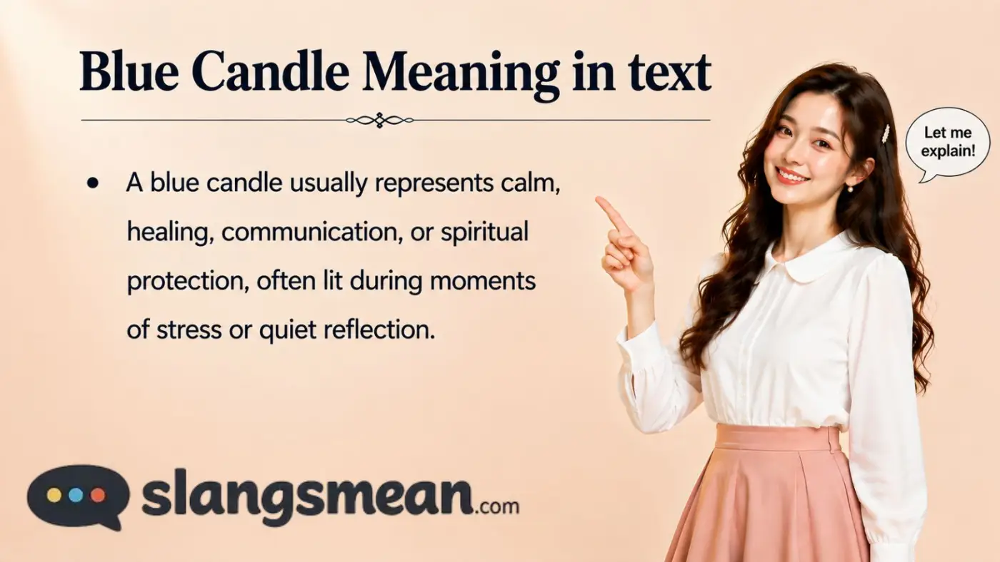 Blue Candle Meaning in text