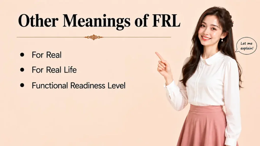 Other Meanings of FRL