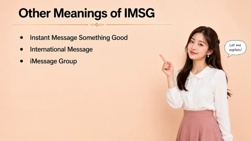 Other Meanings of IMSG