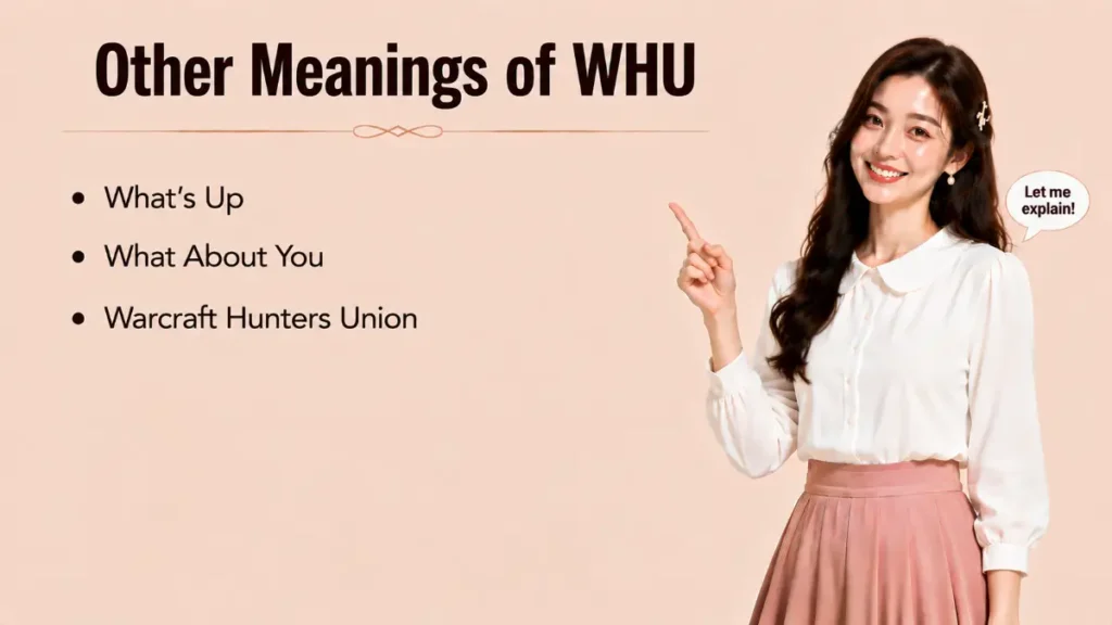 Other Meanings of WHU