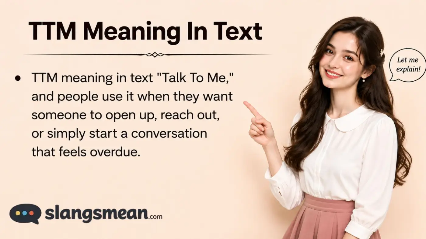 TTM Meaning In Text