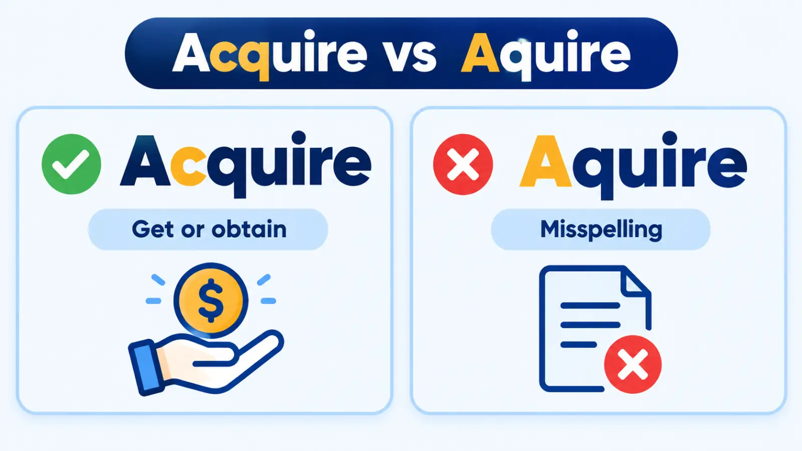 Acquire vs Aquire