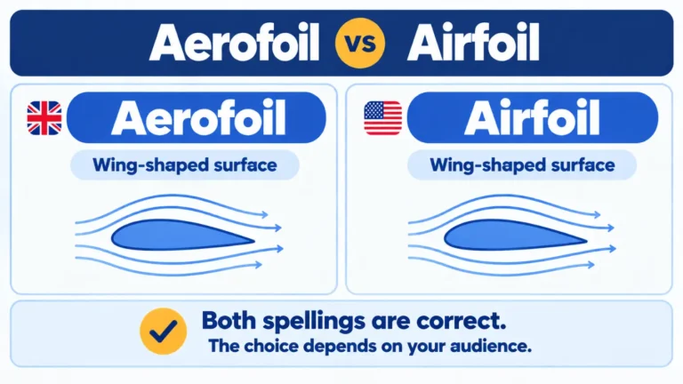 Aerofoil vs Airfoil
