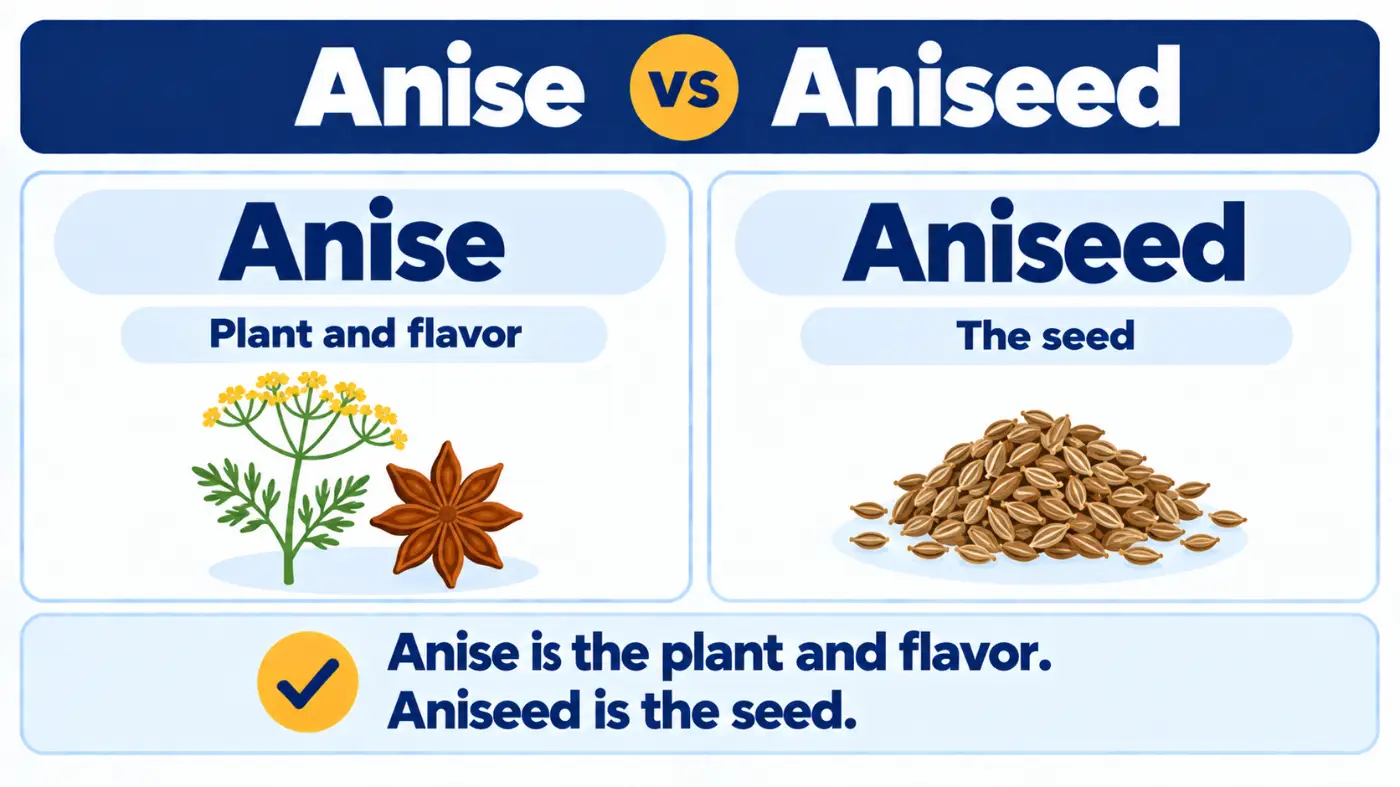 Anise vs Aniseed