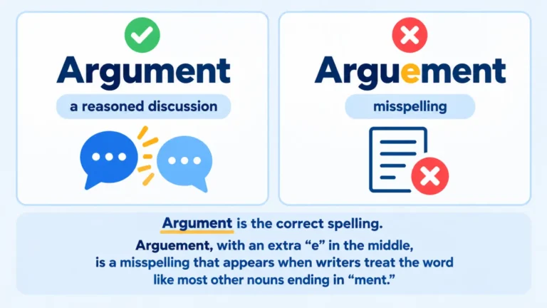 Argument vs Arguement