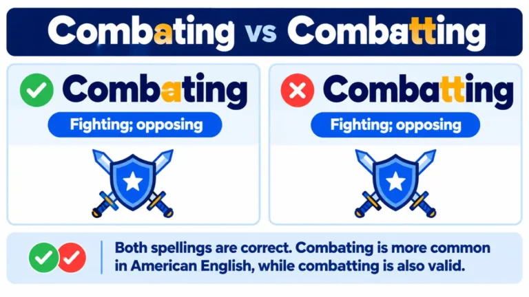 commbating VS combatting