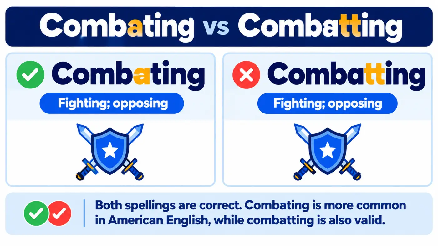 commbating VS combatting