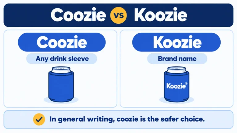 Coozie vs Koozie