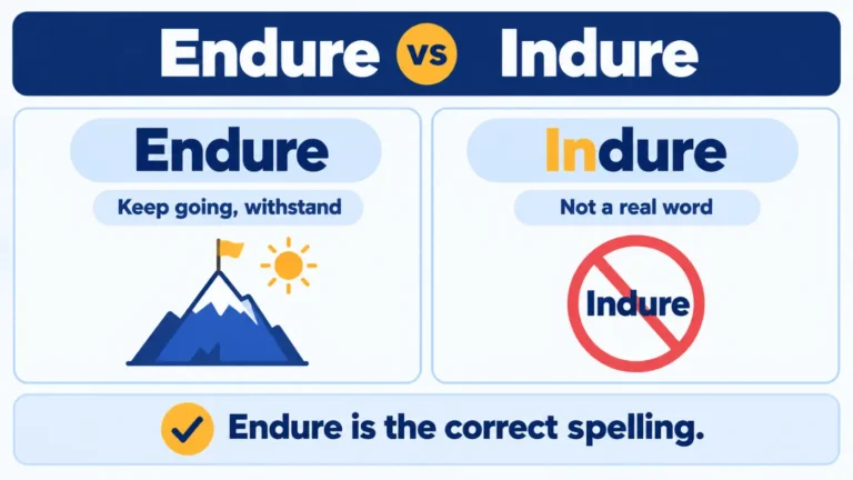 Endure vs Indure