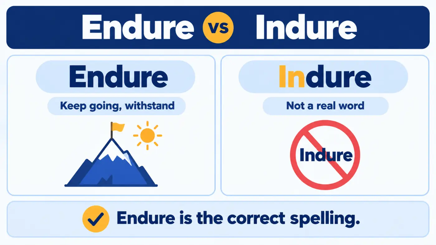 Endure vs Indure