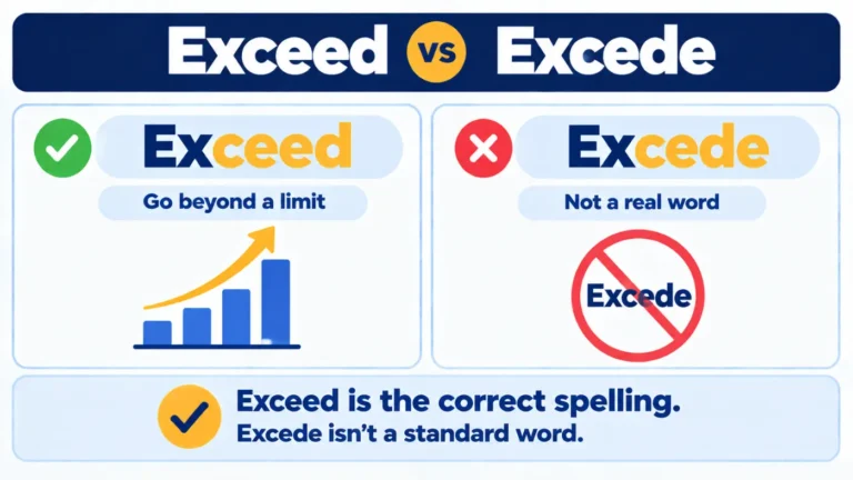 Exceed vs Excede