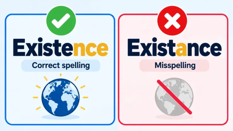 Existence vs Existance