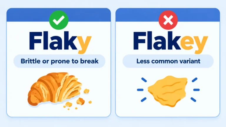 Flaky vs Flakey