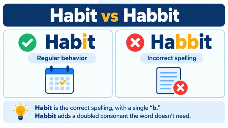 Habit vs Habbit