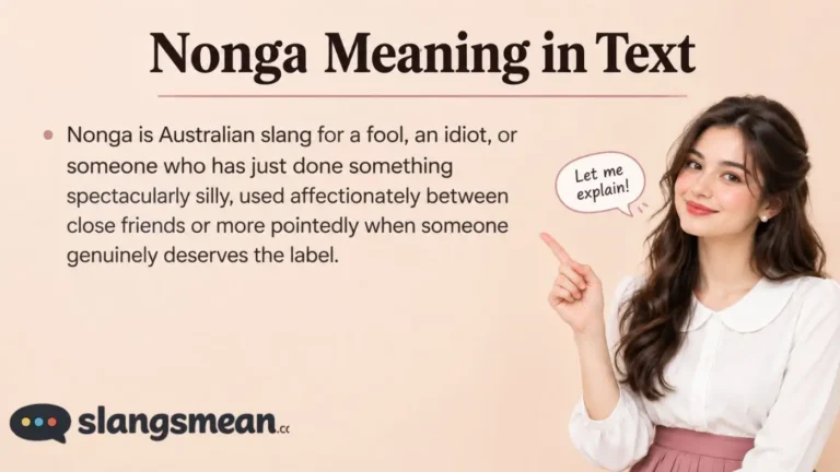 Nonga Meaning in Text