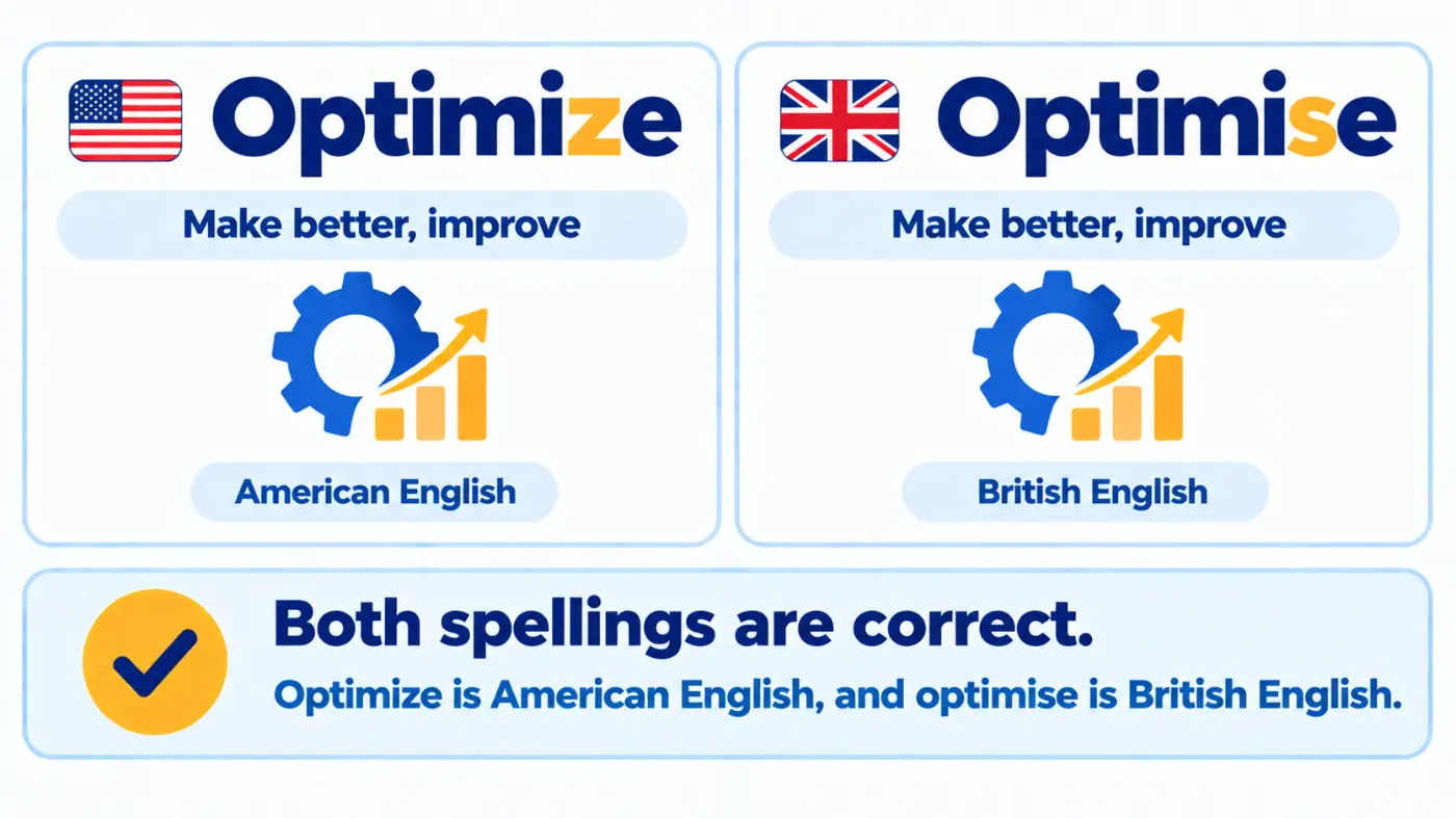 Optimize vs Optimise