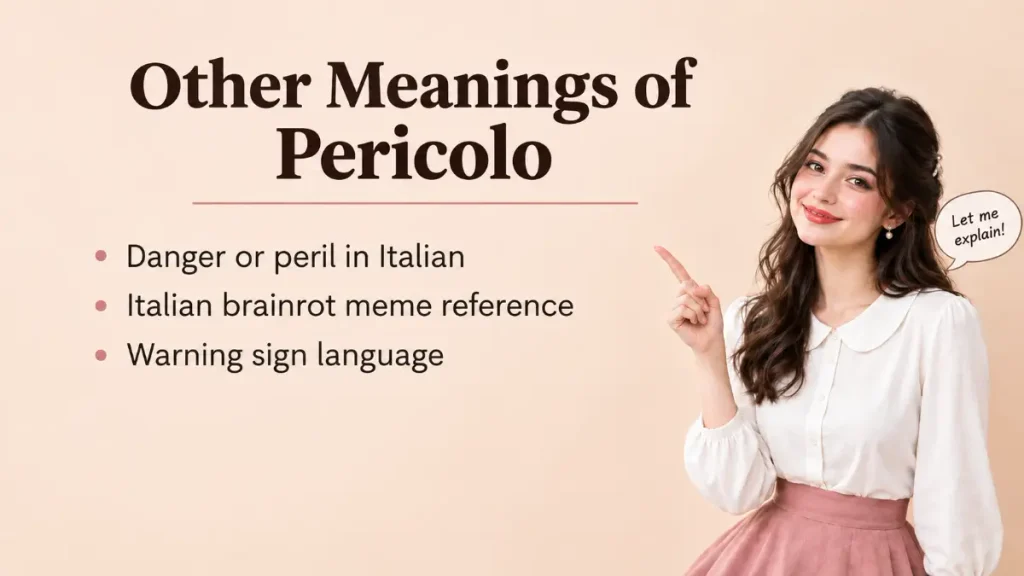 Other Meanings of Pericolo