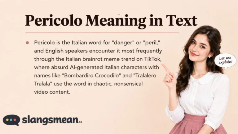 Pericolo Meaning In Text