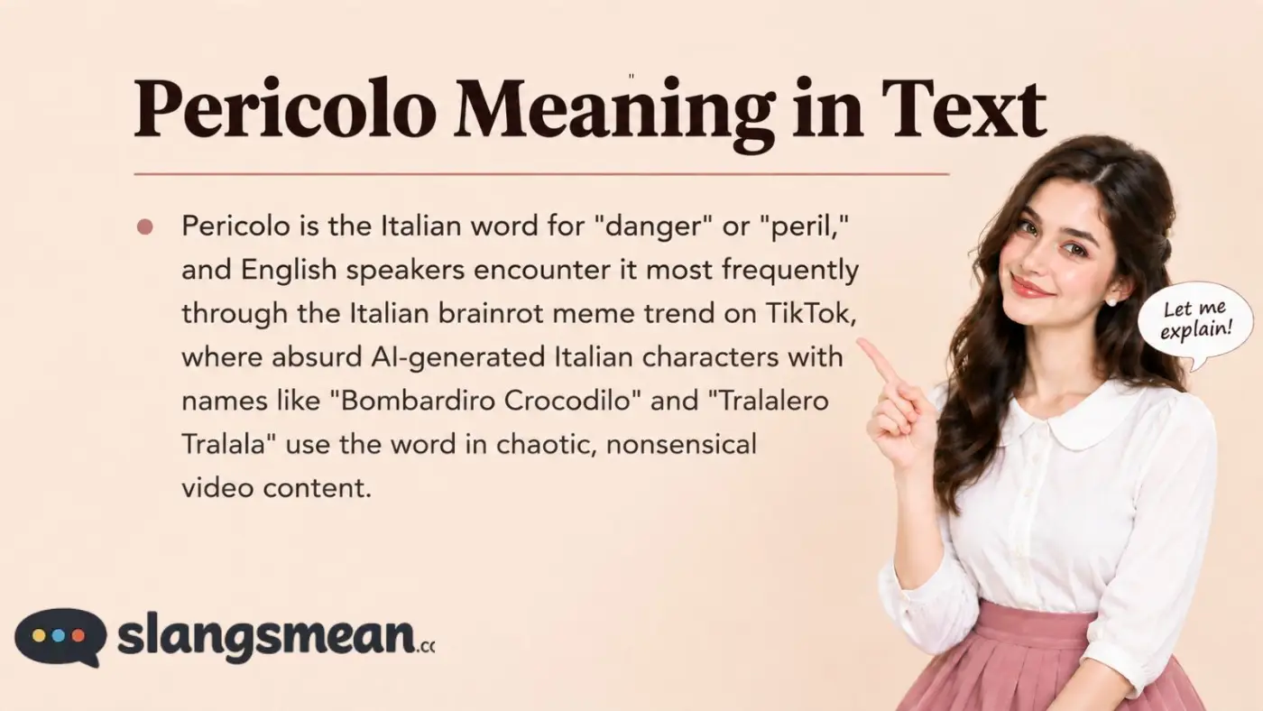 Pericolo Meaning In Text