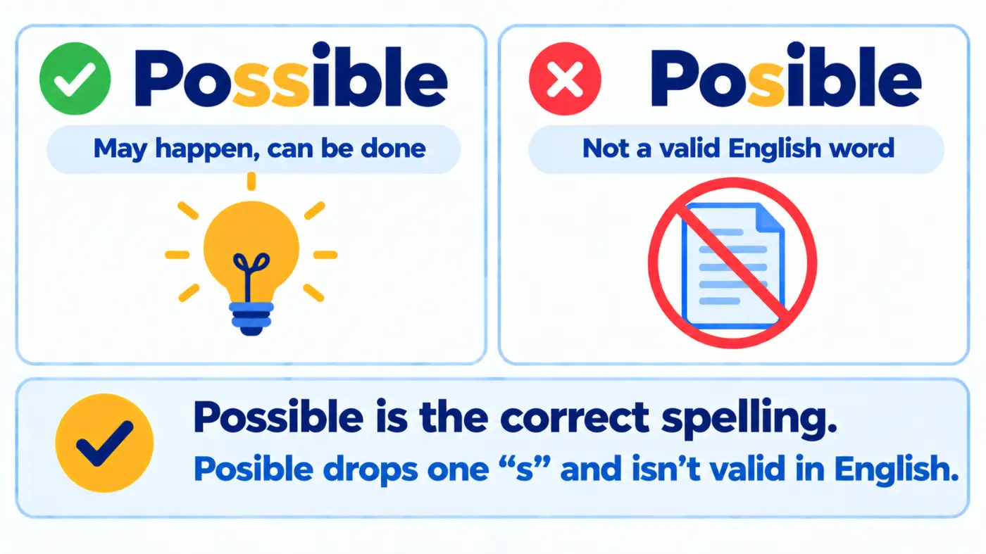 possible vs posible