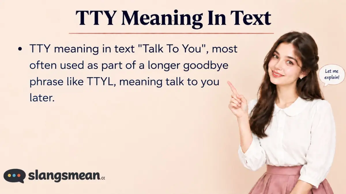 TTY Meaning In Text